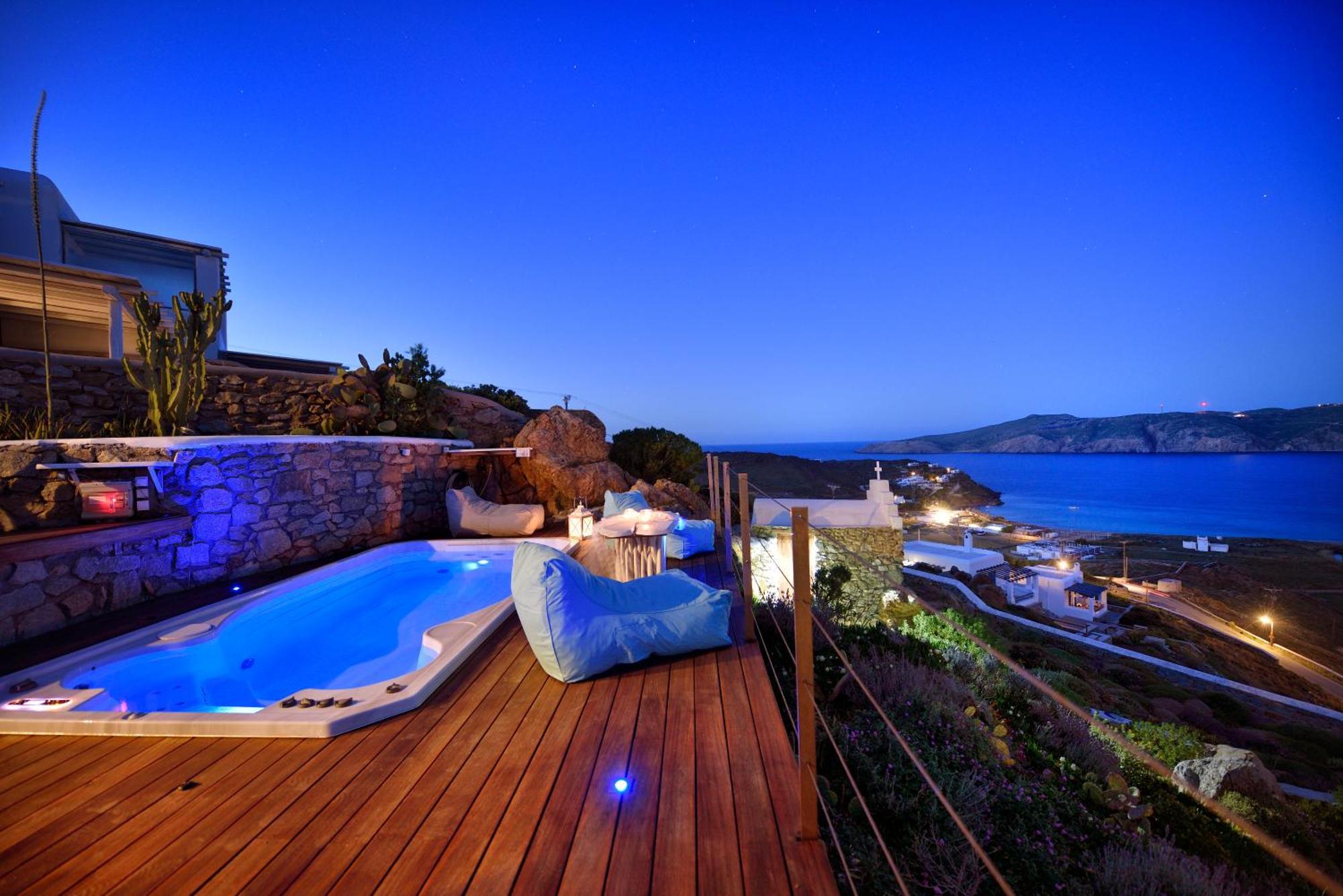 Villa Princess 5 4Bed With Small Tub Panormos Beach Zewnętrze zdjęcie